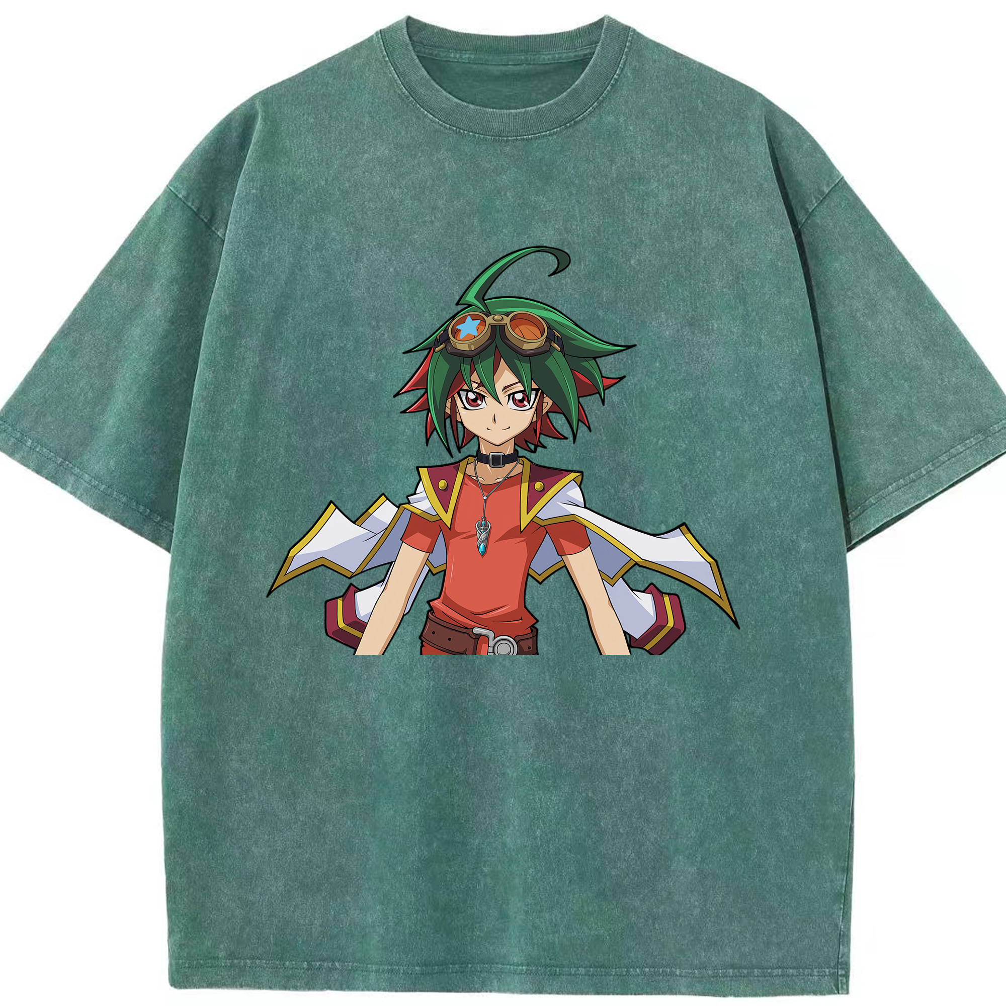 （画像用） 遊☆戯☆王 Yu-Gi-Oh! 綿100% ヴィンテージ風 半袖Tシャツ（フロントプリント）